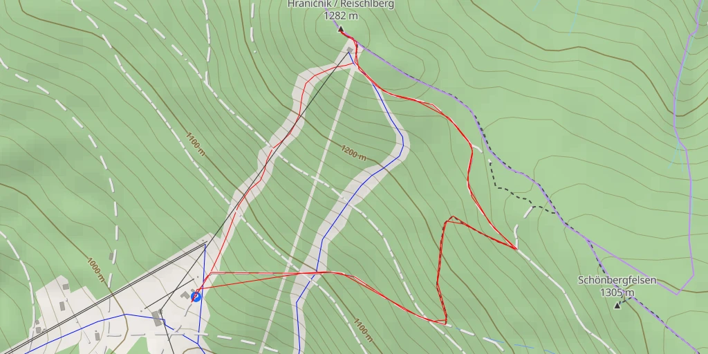 Carte de l'itinéraire :  Reischlberg