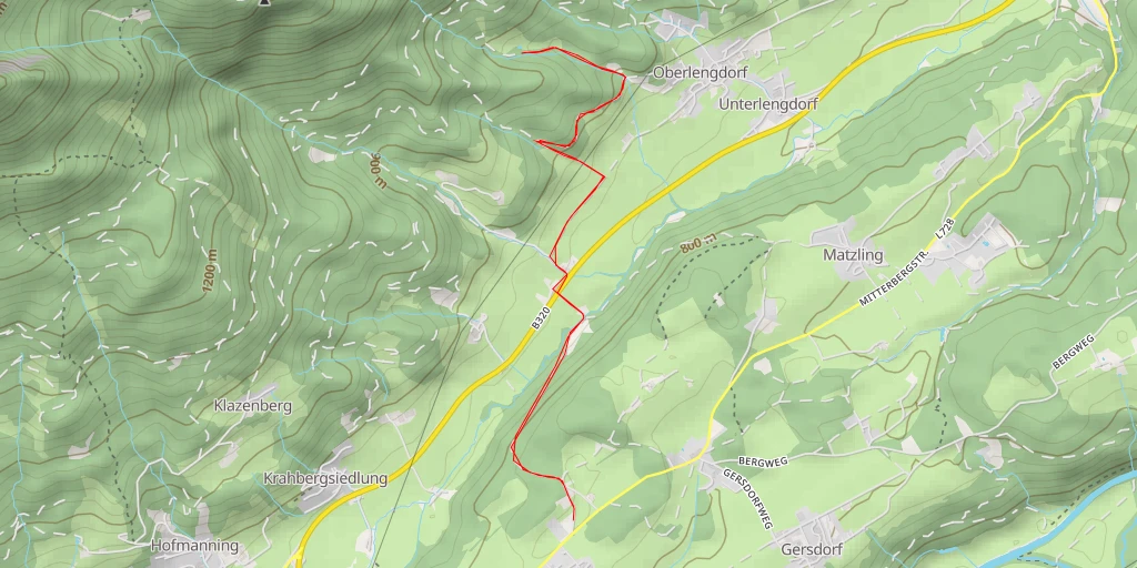 Carte de l'itinéraire :  Wurf - Mooshäuslerweg - Mitterberg-Sankt Martin