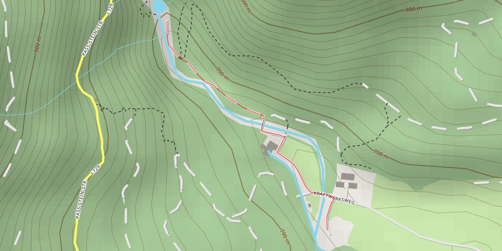 Map of the trail for Paß-Stein-Straße - Mitterberg-Sankt Martin