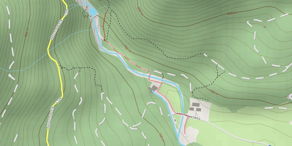 Map of the trail for Paß-Stein-Straße - Mitterberg-Sankt Martin