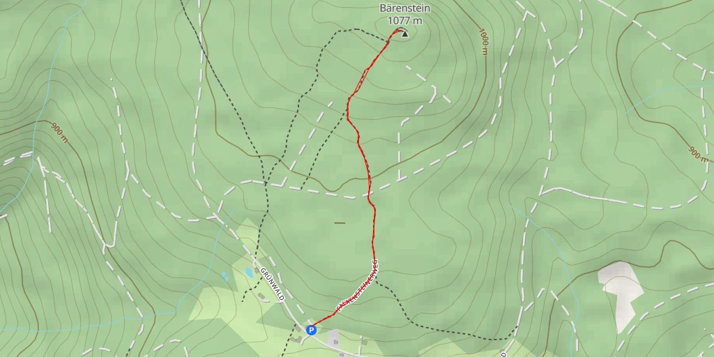 Map of the trail for AI - Bärenstein