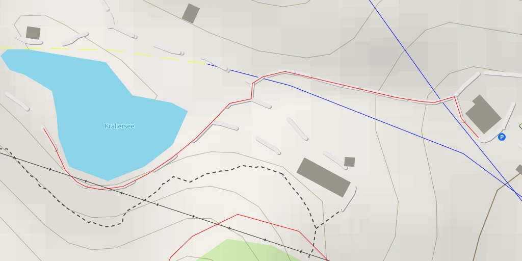 Map of the trail for Krallersee