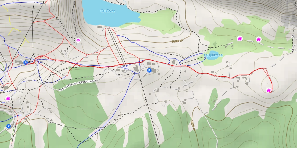 Map of the trail for Linzer Tauplitz-Haus