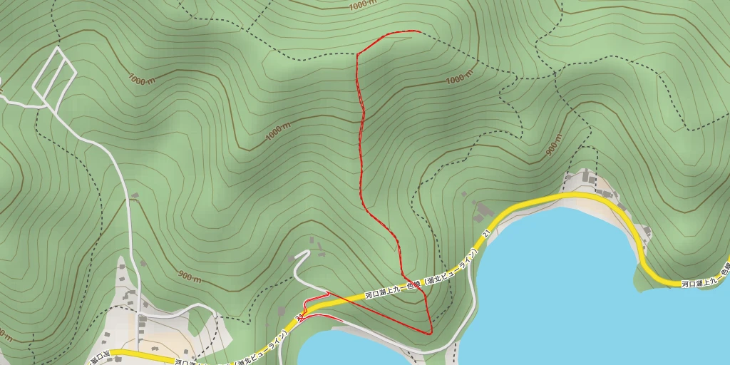 Map of the trail for AI - 天神山 (1053m)