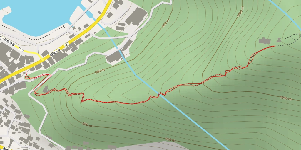 Map of the trail for AI - Tanuki-Chaya - 富士河口湖町