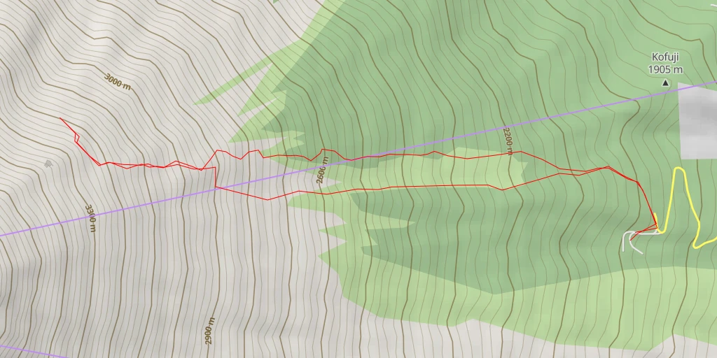 Map of the trail for AI - 白雲荘