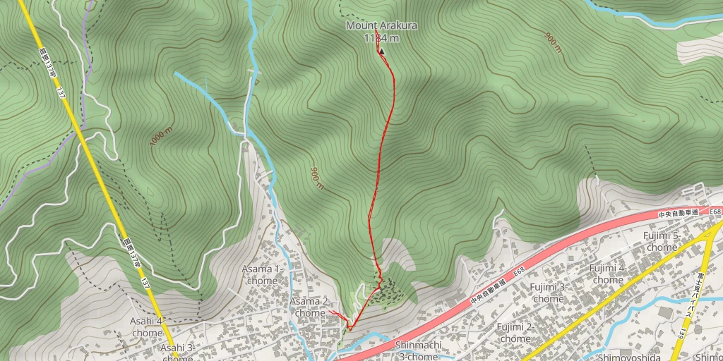 Map of the trail for AI - 御殿