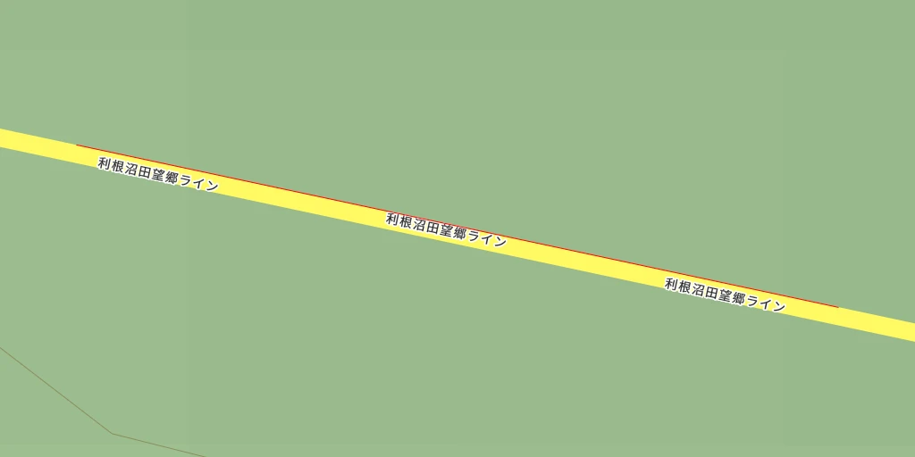 Map of the trail for AI - 利根沼田望郷ライン - 沼田市