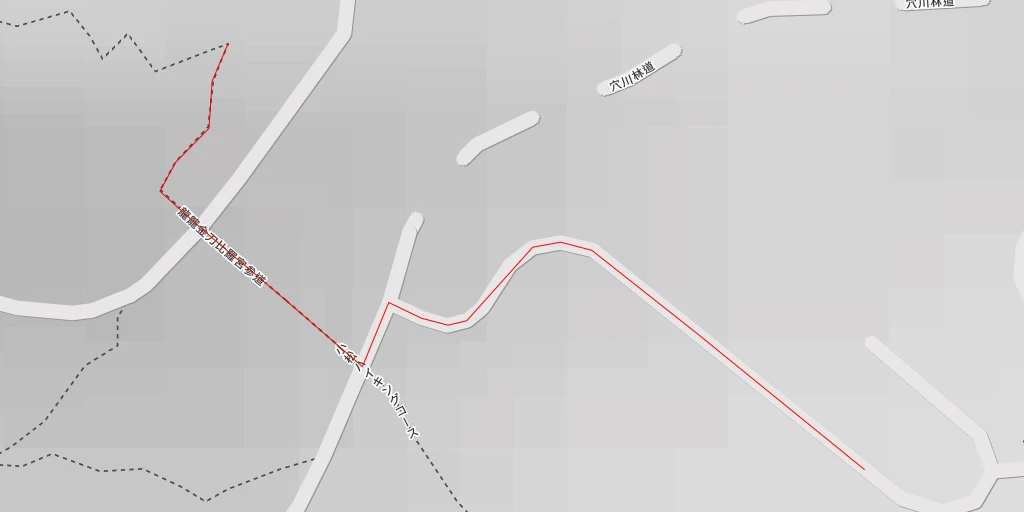 Map of the trail for AI - 龍籠山金刀比羅宮 - 相模原市