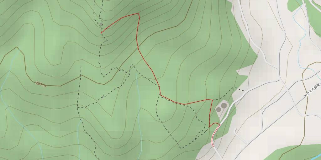 Map of the trail for AI - 金刀比羅神社 - 日高市