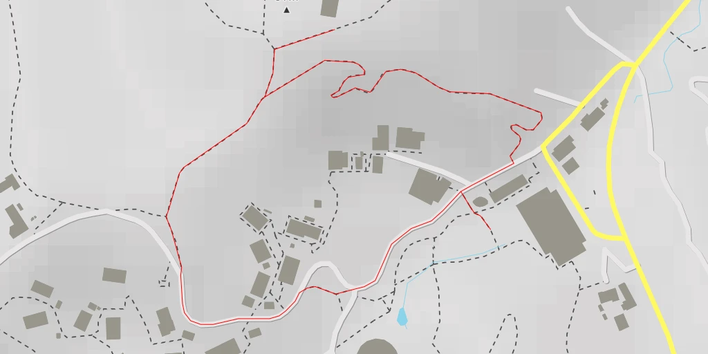 Map of the trail for AI - 枡形山展望台