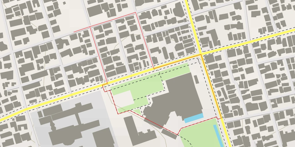 Map of the trail for 天神坂 - 目黒区