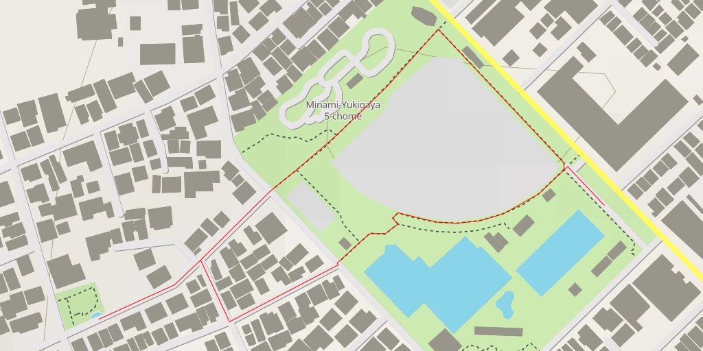 Map of the trail for 大田区