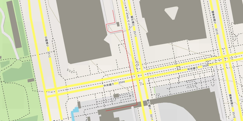 Map of the trail for AI - 東京都庁展望室 北