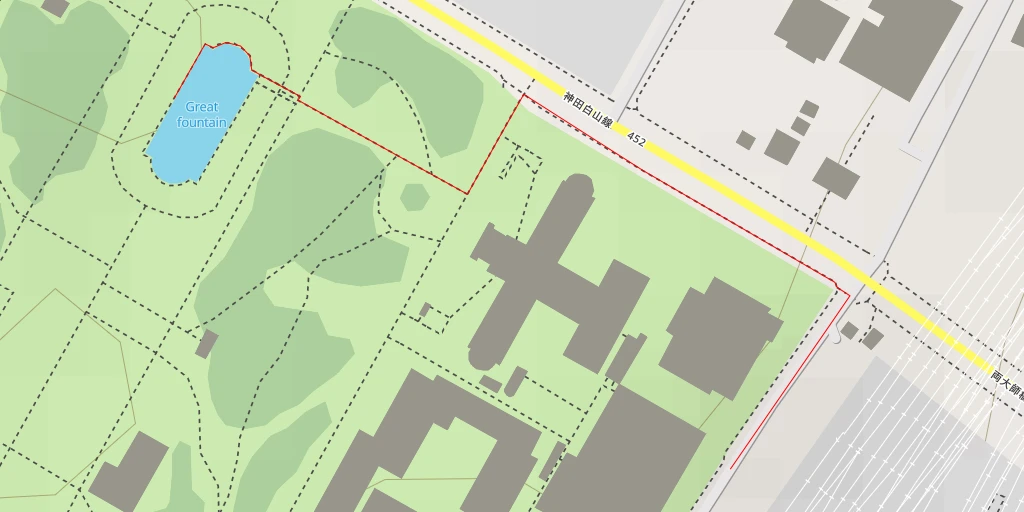 Map of the trail for 大噴水