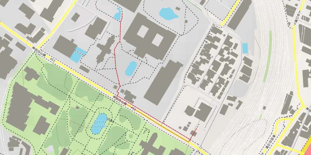 Map of the trail for 東京国立博物館 - 台東区