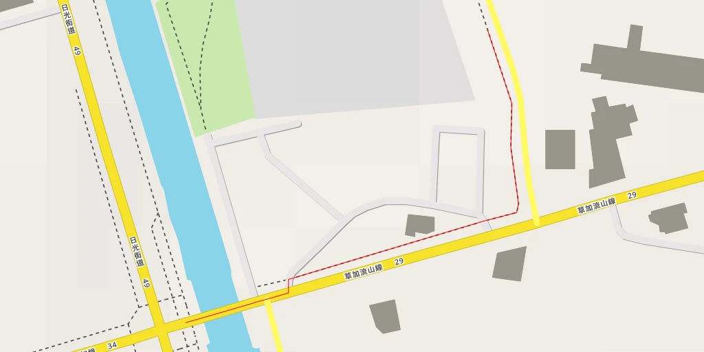 Map of the trail for AI - 矢立橋