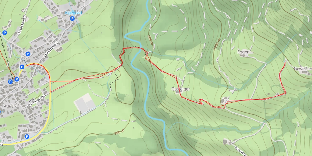 Carte de l'itinéraire :  Zlemweg - Zlemweg - Stainach-Pürgg