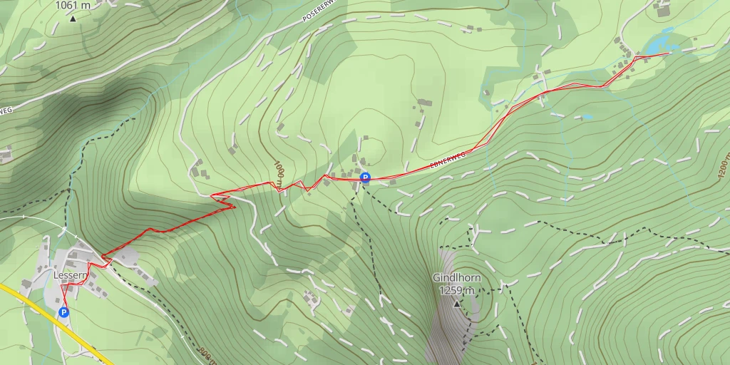 Map of the trail for Stainach-Pürgg