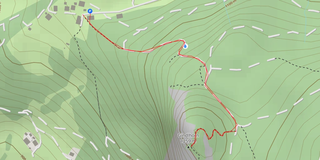 Map of the trail for Gindlhorn