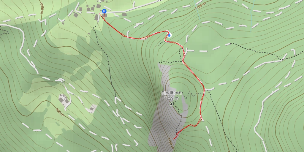 Carte de l'itinéraire :  Nebenhorn