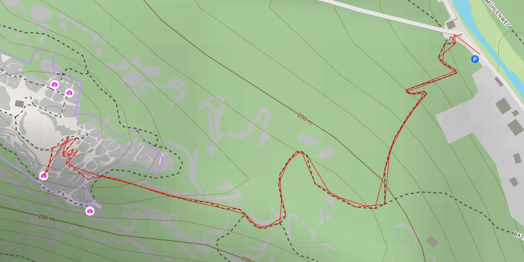 Map of the trail for Kanapee