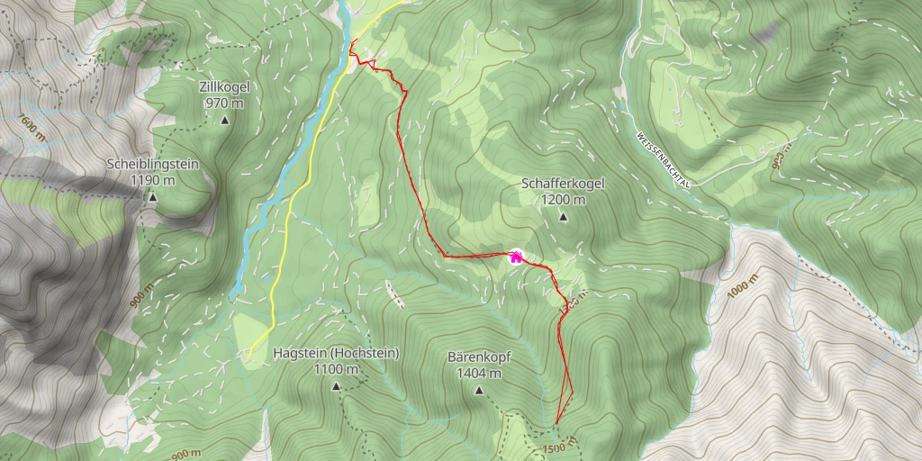 Carte de l'itinéraire :  Tragada Stoa