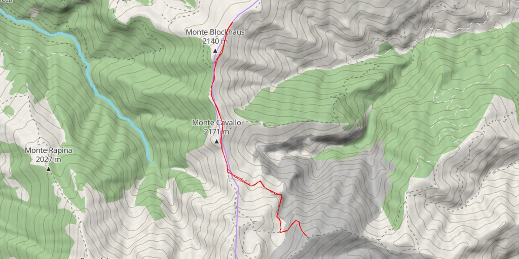 Map of the trail for Cima delle Murelle