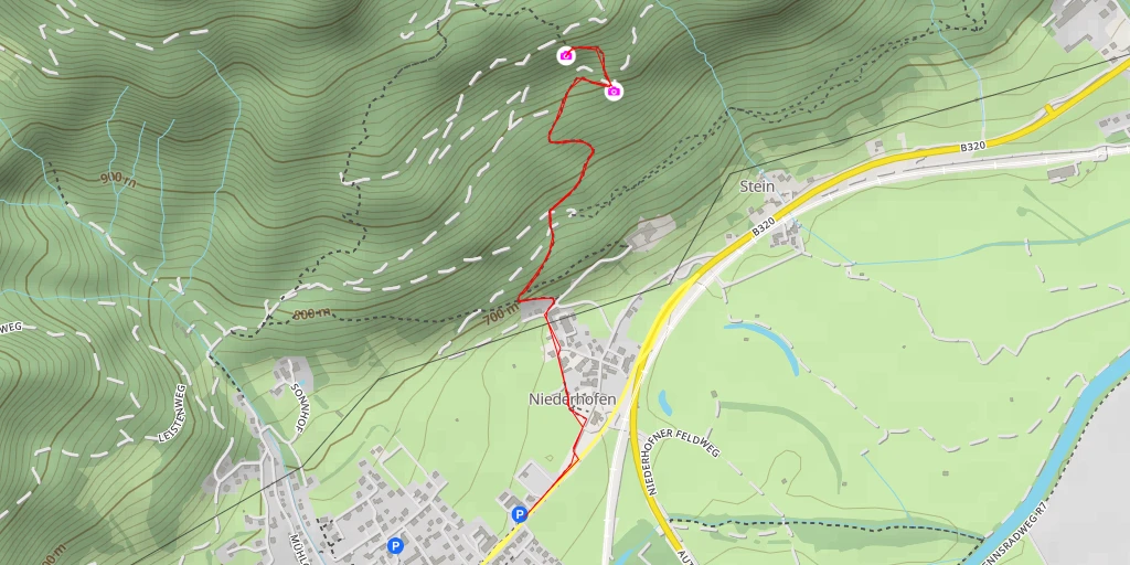 Carte de l'itinéraire :  Fürstensteig - Stainach-Pürgg