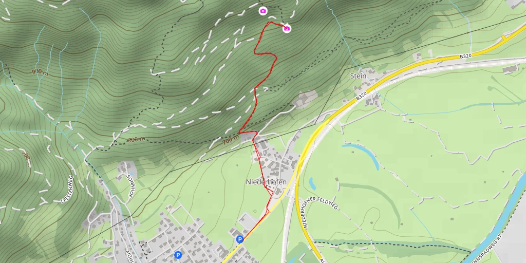 Map of the trail for Lichtkogel