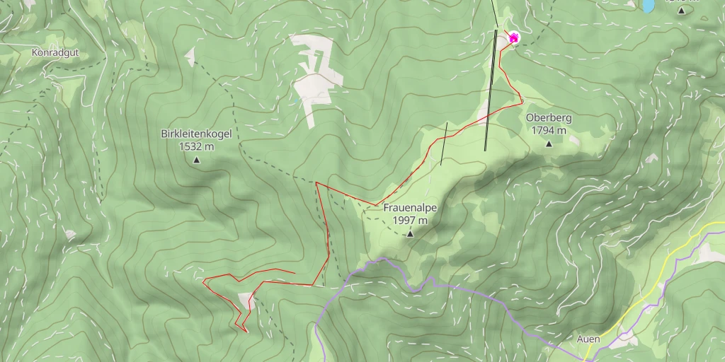 Map of the trail for Sankt Georgen am Kreischberg - Sankt Georgen am Kreischberg