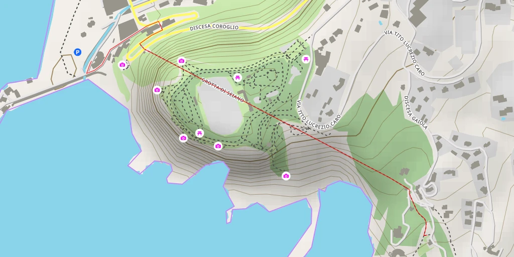 Map of the trail for Cisterna