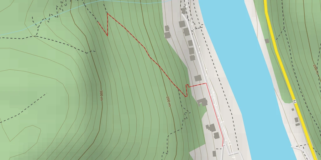 Map of the trail for Zarostlá věž