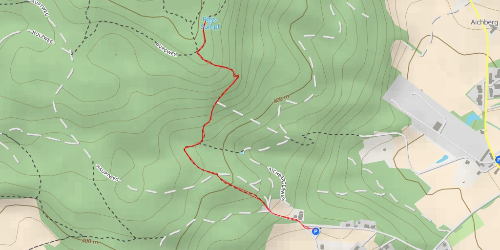 Map of the trail for Ross-Sumpf