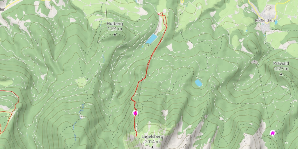 Map of the trail for Schallerkogel