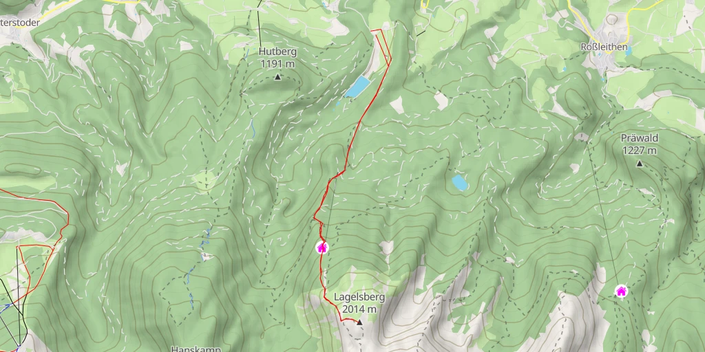 Map of the trail for Lagelsberg