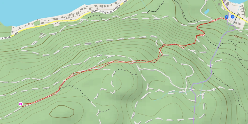 Map of the trail for 19 - Maria Wörth