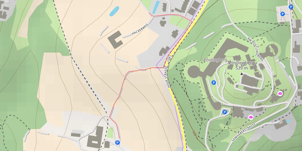 Map of the trail for Eschenbachweg