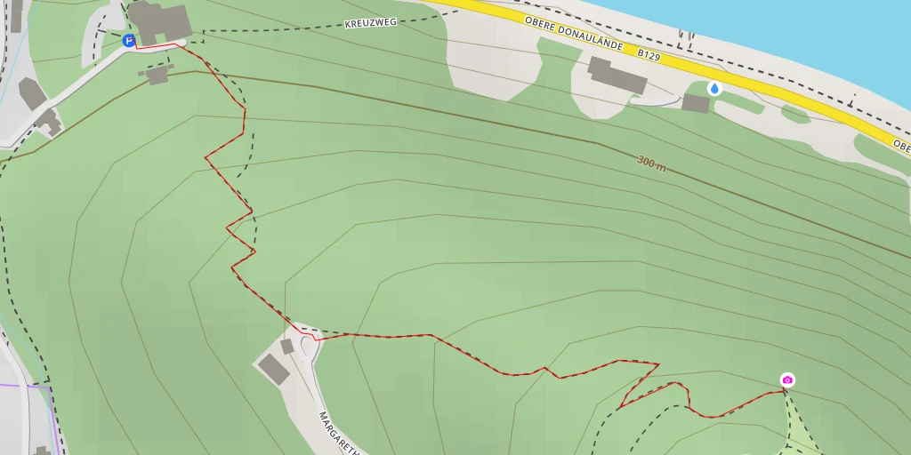 Map of the trail for Obere Donaulände - Linz