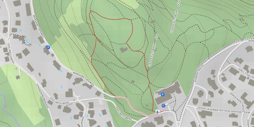 Map of the trail for Linz