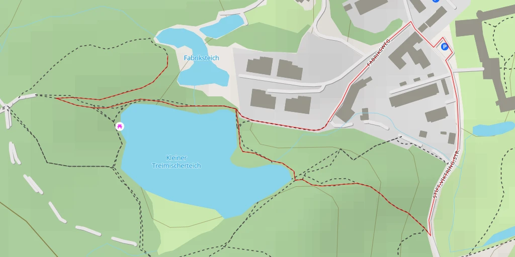 Map of the trail for Fabriksteich