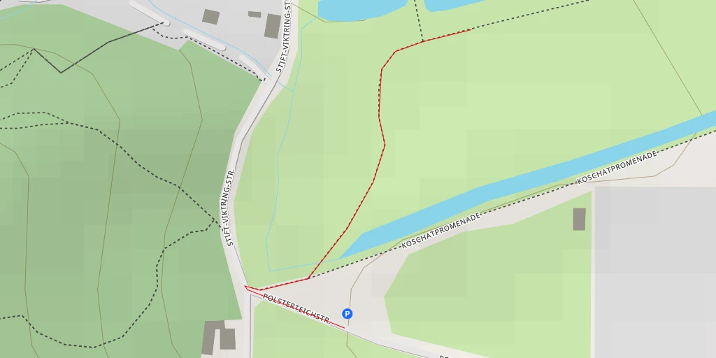 Map of the trail for Stift-Viktring-Straße - Klagenfurt am Wörthersee