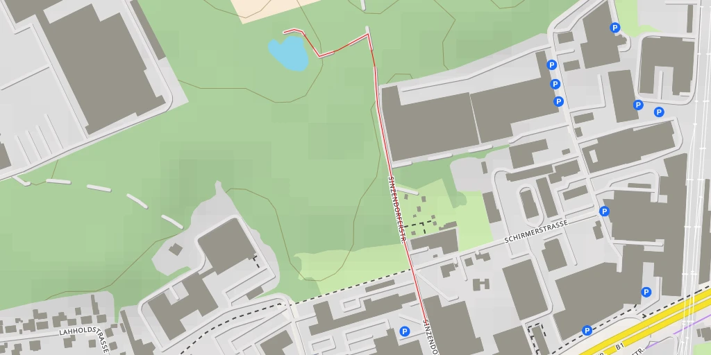 Map of the trail for Sinzendorferstraße - Sinzendorferstraße