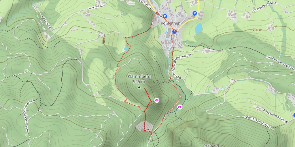 Carte de l'itinéraire :  Güterweg Hammerschmied