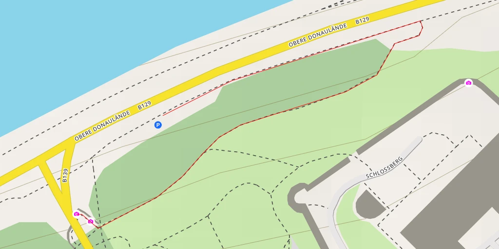 Map of the trail for Römerbergtunnel - Linz