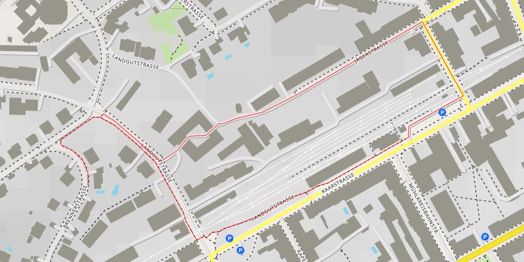 Map of the trail for Brennerstraße - Linz