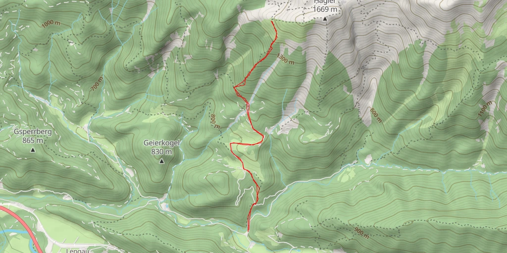 Map of the trail for Moosbauernsteig - Roßleithen