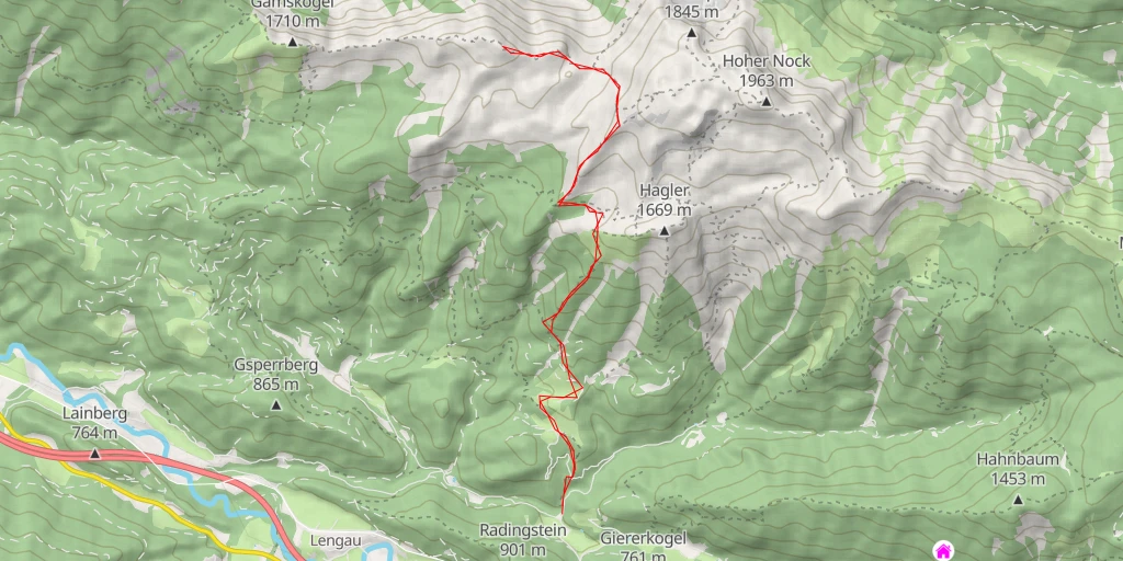 Map of the trail for Rohrauer Größtenberg