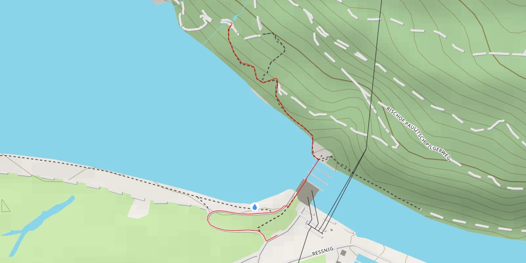 Map of the trail for Eschenweg