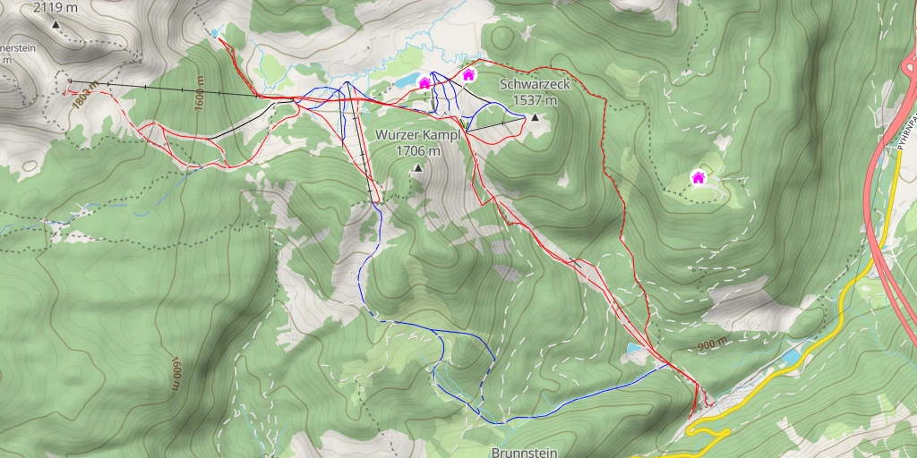 Carte de l'itinéraire :  Brunnsteinersee